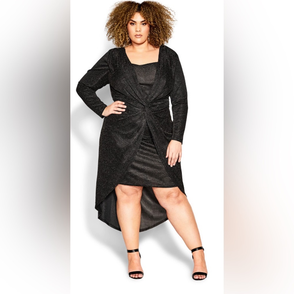 City chic Mysterious dress size 18W. New in package black